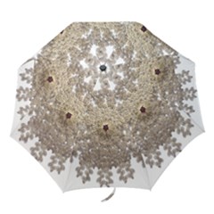 Gold Golden Gems Gemstones Ruby Folding Umbrellas by Sapixe