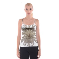 Gold Golden Gems Gemstones Ruby Spaghetti Strap Top by Sapixe