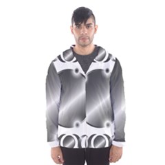 Metal Circle Background Ring Hooded Wind Breaker (men) by Sapixe