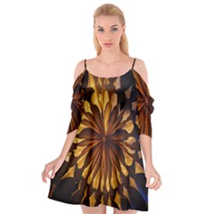 Light Star Lighting Lamp Cutout Spaghetti Strap Chiffon Dress by Sapixe