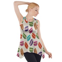 Macaron Macaroon Stylized Macaron Side Drop Tank Tunic by Sapixe