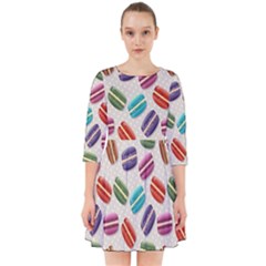 Macaron Macaroon Stylized Macaron Smock Dress by Sapixe