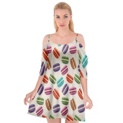 Macaron Macaroon Stylized Macaron Cutout Spaghetti Strap Chiffon Dress by Sapixe