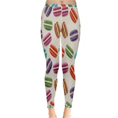 Macaron Macaroon Stylized Macaron Inside Out Leggings