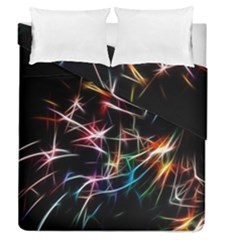 Lights Star Sky Graphic Night Duvet Cover Double Side (queen Size) by Sapixe