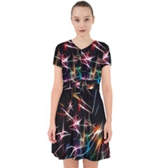 Lights Star Sky Graphic Night Adorable In Chiffon Dress