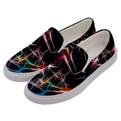 Lights Star Sky Graphic Night Men s Canvas Slip Ons by Sapixe