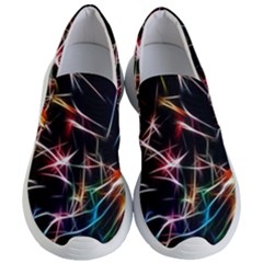 Lights Star Sky Graphic Night Women s Lightweight Slip Ons by Sapixe