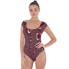 Mandelbrot Fractal Mathematics Art Short Sleeve Leotard  by Sapixe