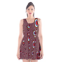 Mandelbrot Fractal Mathematics Art Scoop Neck Skater Dress by Sapixe