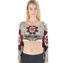 Jewelry Jewel Gems Gemstone Shine Long Sleeve Crop Top View1