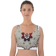 Jewelry Jewel Gems Gemstone Shine Velvet Crop Top by Sapixe