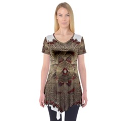 Jewelry Jewel Gem Gemstone Shine Short Sleeve Tunic  by Sapixe