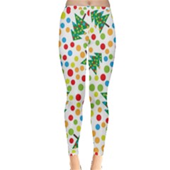 Pattern Circle Multi Color Inside Out Leggings