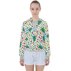 Pattern Circle Multi Color Women s Tie Up Sweat by Sapixe