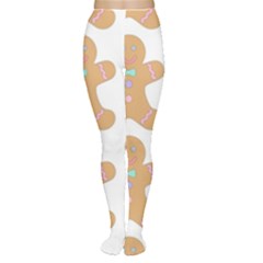 Pattern Christmas Biscuits Pastries Women s Tights by Sapixe