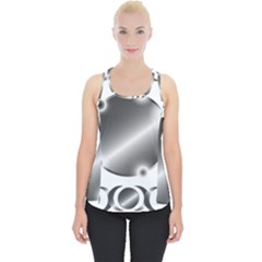 Metal Circle Background Ring Piece Up Tank Top by Sapixe