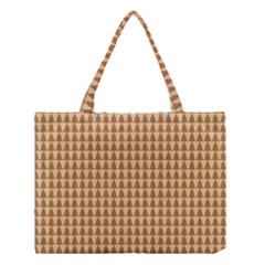 Pattern Gingerbread Brown Medium Tote Bag