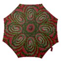 Red Green Swirl Twirl Colorful Hook Handle Umbrellas (Large) View1