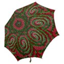 Red Green Swirl Twirl Colorful Hook Handle Umbrellas (Large) View2