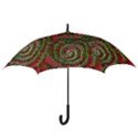 Red Green Swirl Twirl Colorful Hook Handle Umbrellas (Large) View3