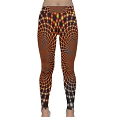 Pattern Texture Star Rings Classic Yoga Leggings by Sapixe