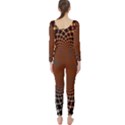 Pattern Texture Star Rings Long Sleeve Catsuit View2