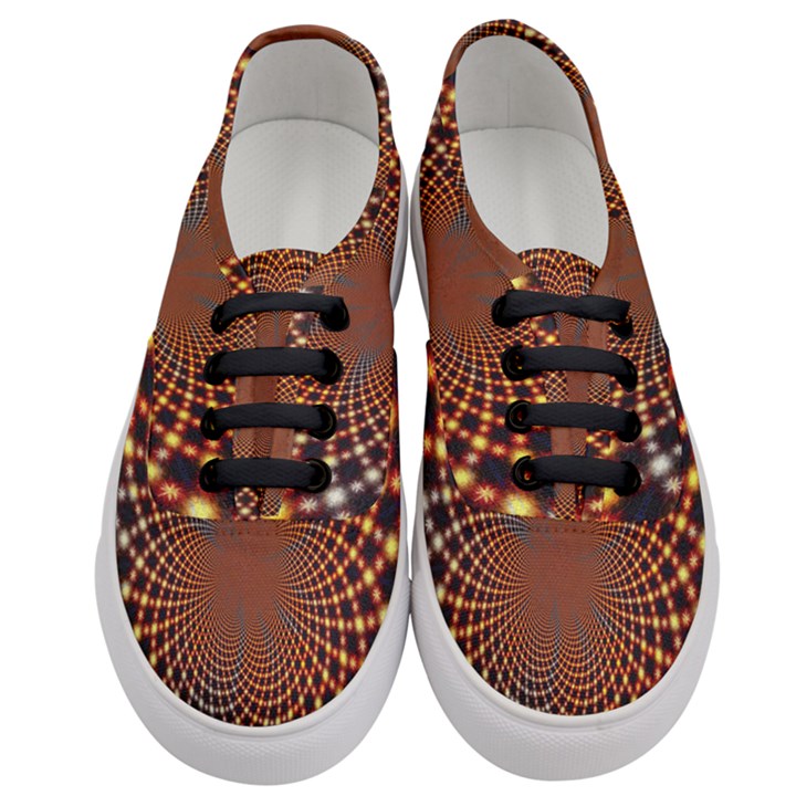 Pattern Texture Star Rings Women s Classic Low Top Sneakers