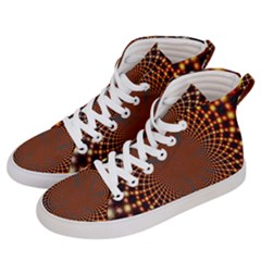 Pattern Texture Star Rings Women s Hi-top Skate Sneakers by Sapixe