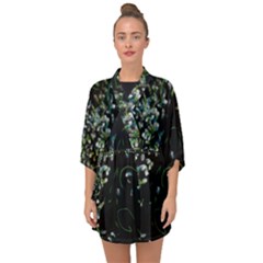 Night Flight Half Sleeve Chiffon Kimono by arash1