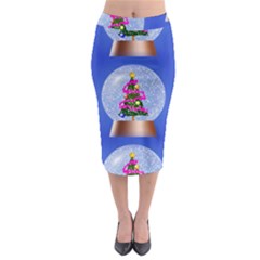 Seamless Repeat Repeating Pattern Art Midi Pencil Skirt by Sapixe