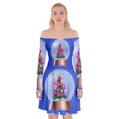 Seamless Repeat Repeating Pattern Art Off Shoulder Skater Dress by Sapixe