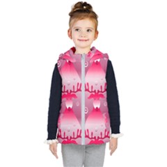 Seamless Repeat Repeating Pattern Kid s Hooded Puffer Vest by Sapixe