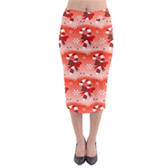 Seamless Repeat Repeating Pattern Midi Pencil Skirt by Sapixe