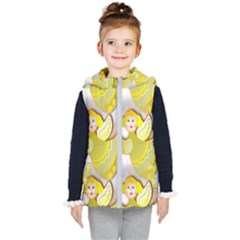 Seamless Repeat Repeating Pattern Kid s Hooded Puffer Vest by Sapixe