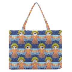 Seamless Repeat Repeating Pattern Zipper Medium Tote Bag by Sapixe