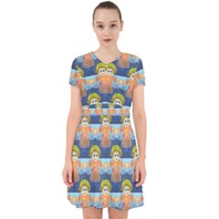 Seamless Repeat Repeating Pattern Adorable In Chiffon Dress by Sapixe