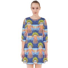 Seamless Repeat Repeating Pattern Smock Dress by Sapixe