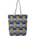 Seamless Repeat Repeating Pattern Full Print Rope Handle Tote (Small) View1