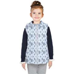 Snowflakes Winter Christmas Card Kid s Hooded Puffer Vest