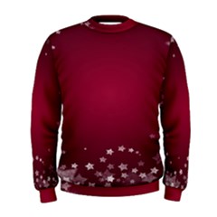 Star Background Christmas Red Men s Sweatshirt