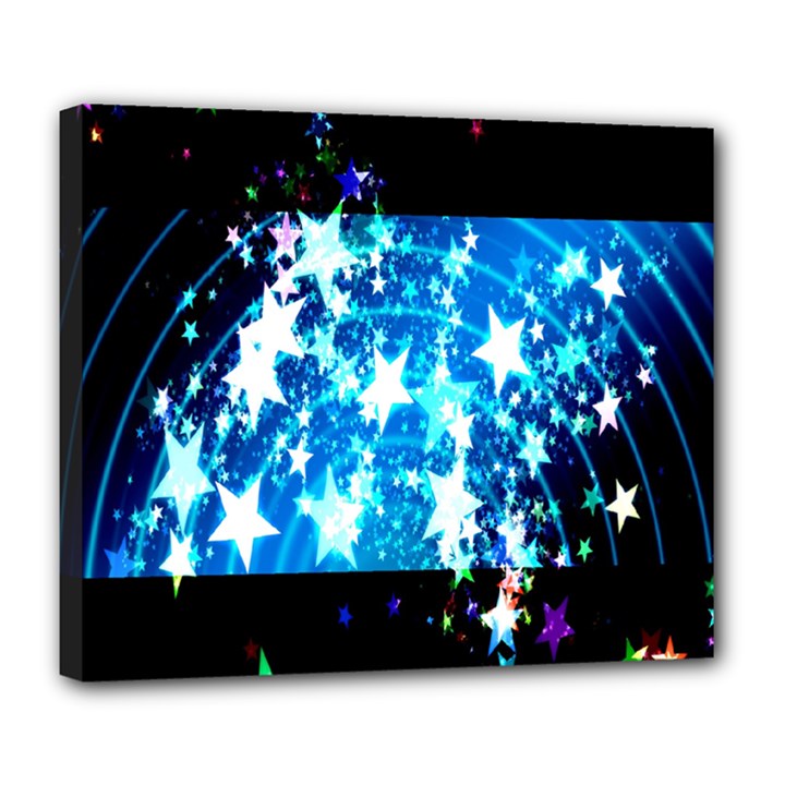 Star Abstract Background Pattern Deluxe Canvas 24  x 20  