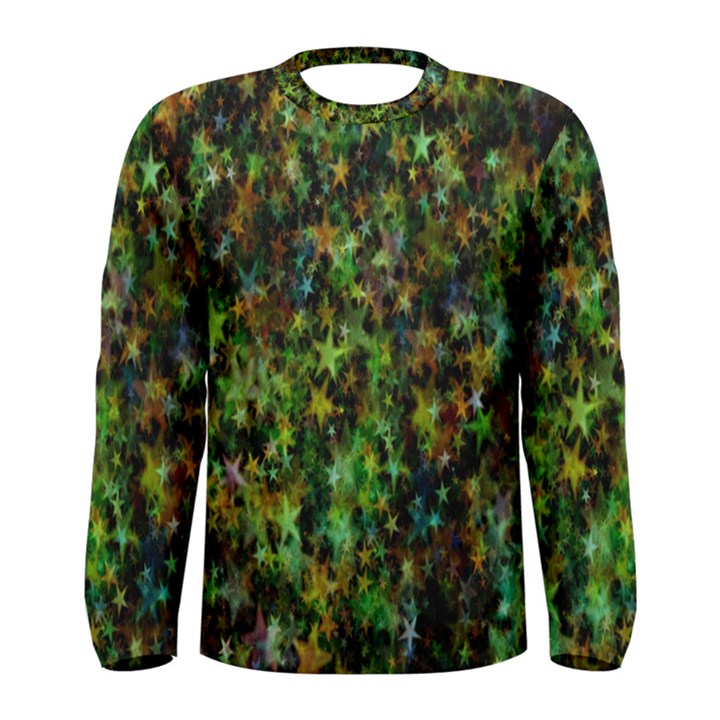 Star Abstract Advent Christmas Men s Long Sleeve Tee