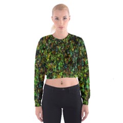 Star Abstract Advent Christmas Cropped Sweatshirt by Sapixe