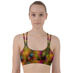 Star Background Texture Pattern Line Them Up Sports Bra by Sapixe