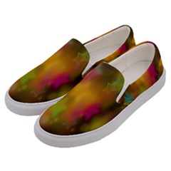 Star Background Texture Pattern Men s Canvas Slip Ons