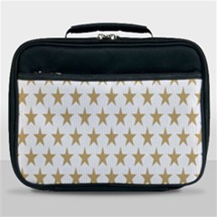 Star Background Gold White Lunch Bag by Sapixe