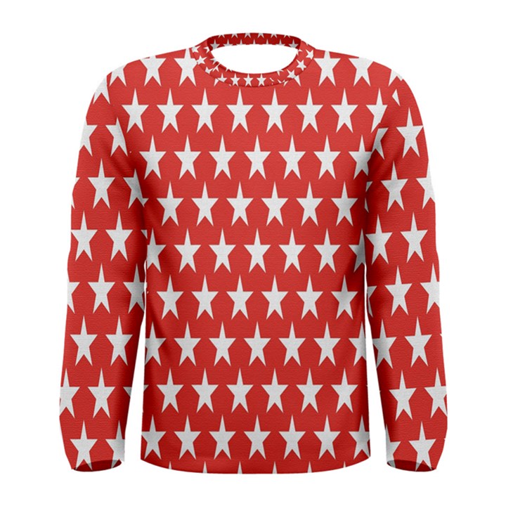 Star Christmas Advent Structure Men s Long Sleeve Tee