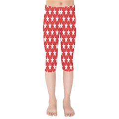 Star Christmas Advent Structure Kids  Capri Leggings  by Sapixe