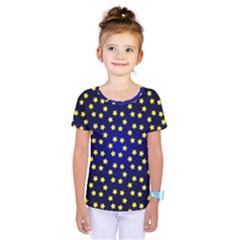 Star Christmas Red Yellow Kids  One Piece Tee